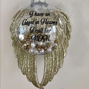 Beautiful Angel Wing Memorial Remembrance Ornament